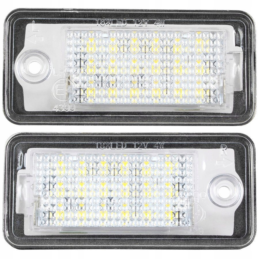 ЛАМПОЧКИ ТАБЛИЦИ СВЕТОДИОД LED DO AUDI A3 8P A4 B6 B7 A6 C6 A8 фото 2