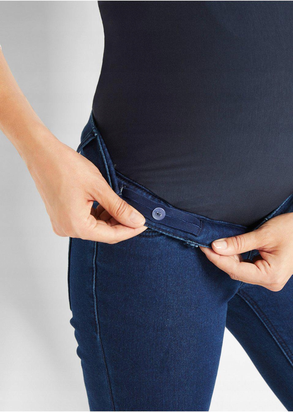 SPODNIE CIĄŻOWE JEANSY__38 Kolor niebieski