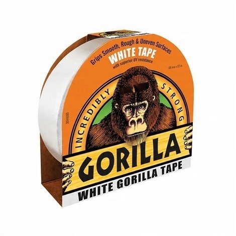 

Biała Gorilla Tape 27M Taśma Supermocna Gaffer