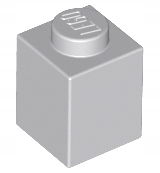 

Lego brick 3005 klocek 1x1 j. szary 10 szt Lbg N