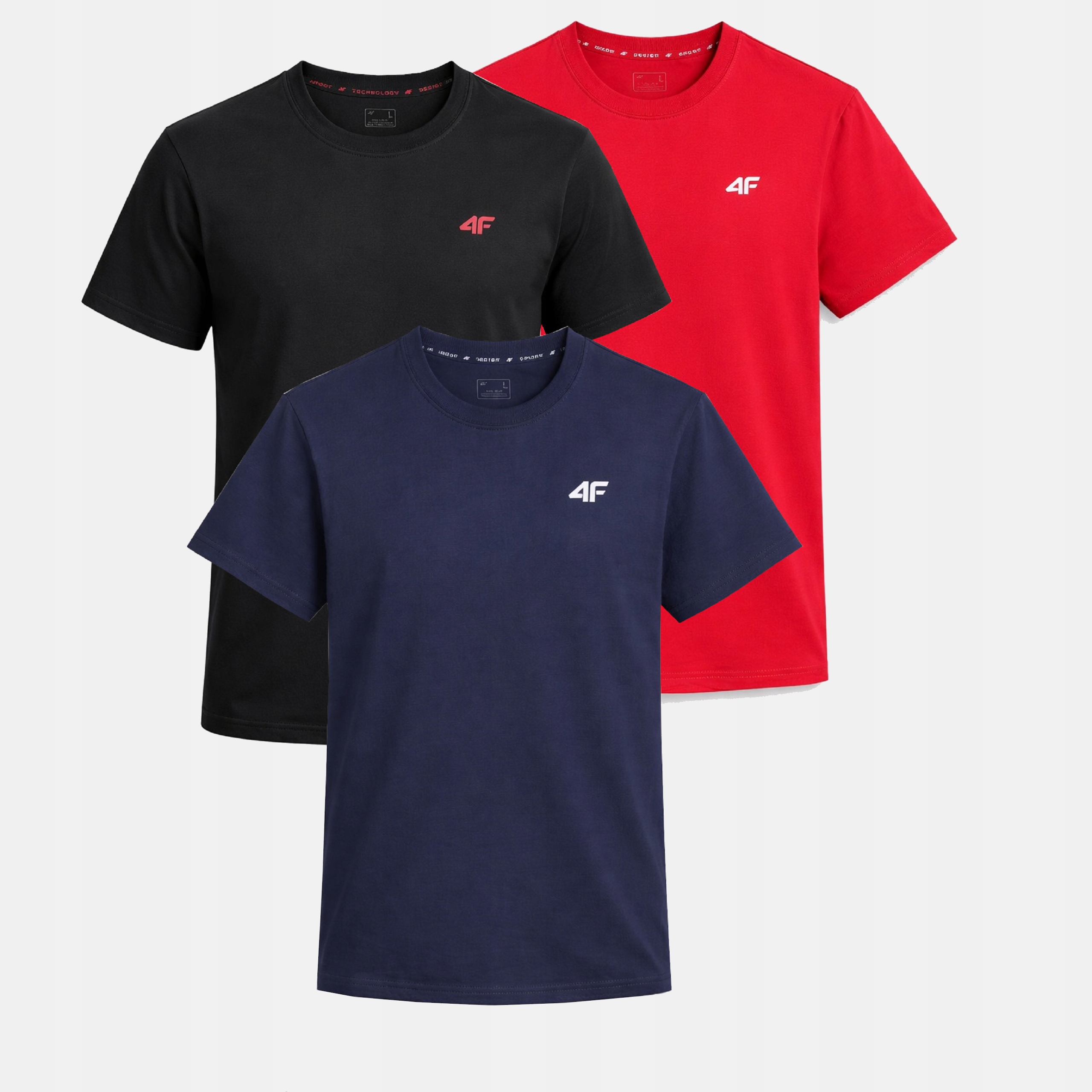 Zestaw Koszulek Męskich 4F Komplet 3 Sztuki T-shirt 4XL TTSHM3341