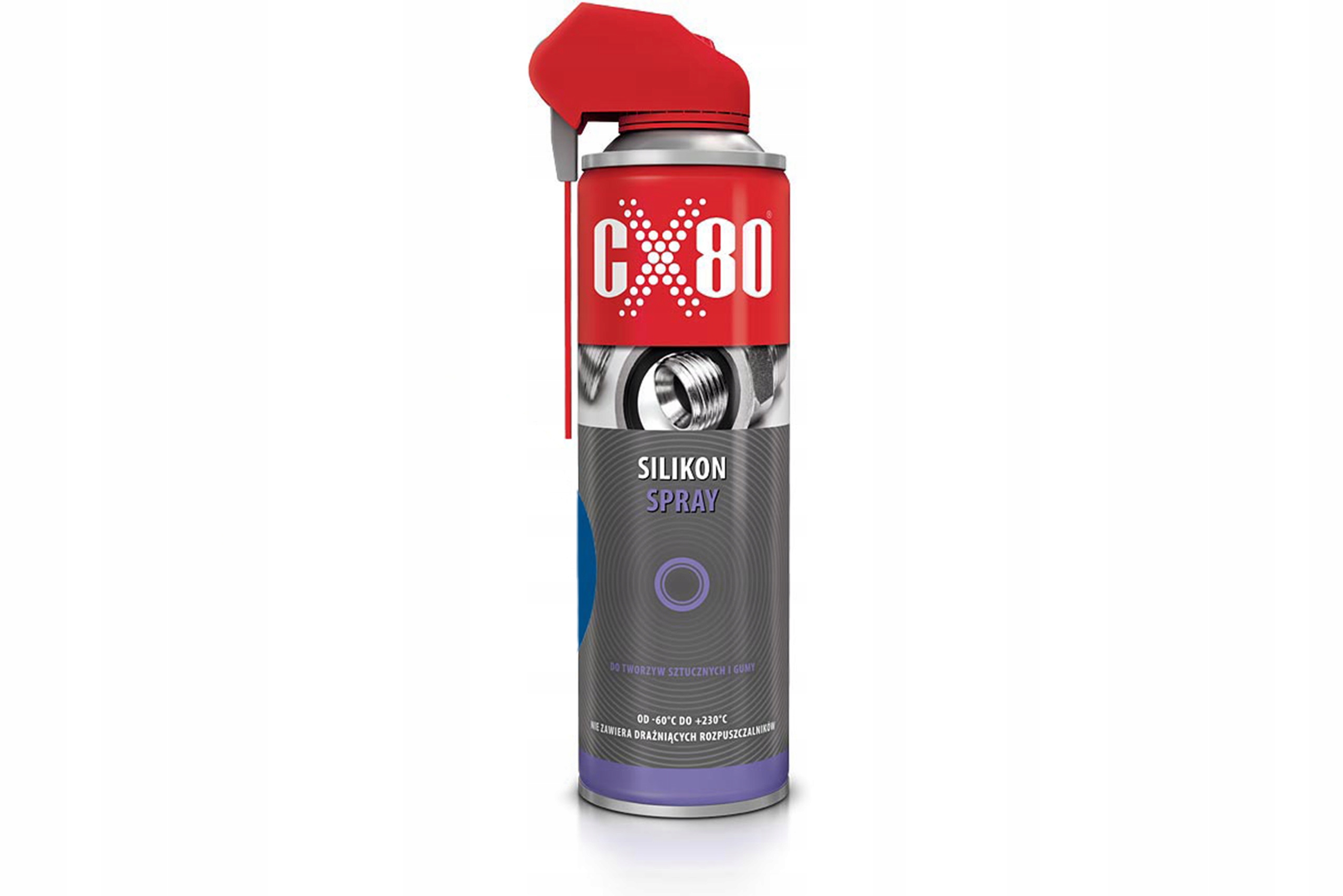 Silikon spray CX-80 do tworzyw sztucznych i gumy 500 ml