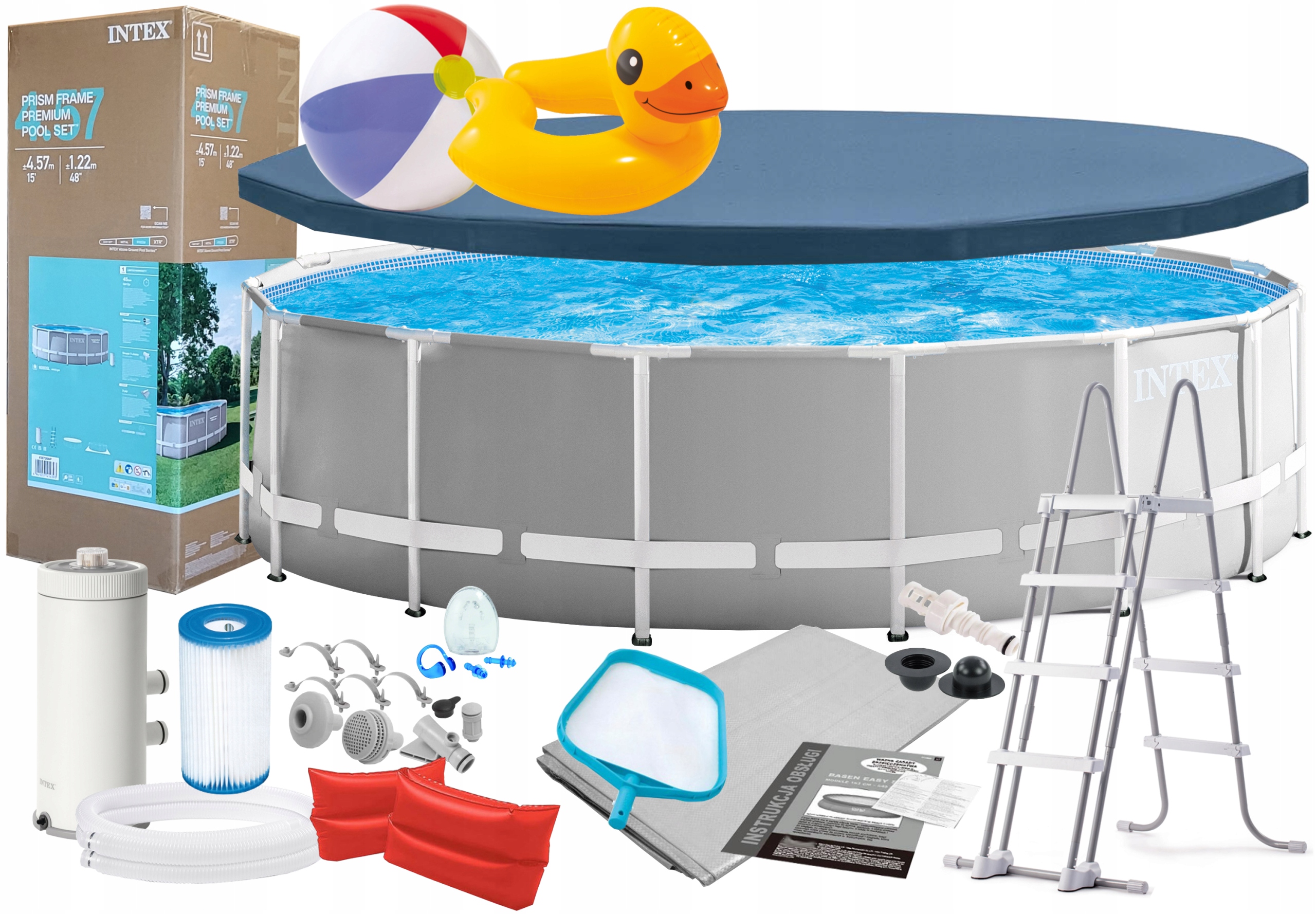 INTEX 26726 11w1 BASEN STELAŻOWY 457x122cm