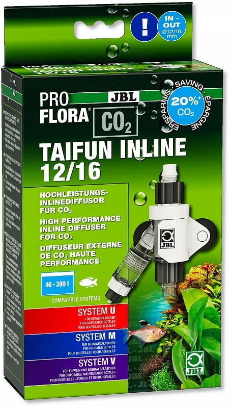 Reaktor CO2 Jbl ProFlora Taifun na hadici 12/16 mm