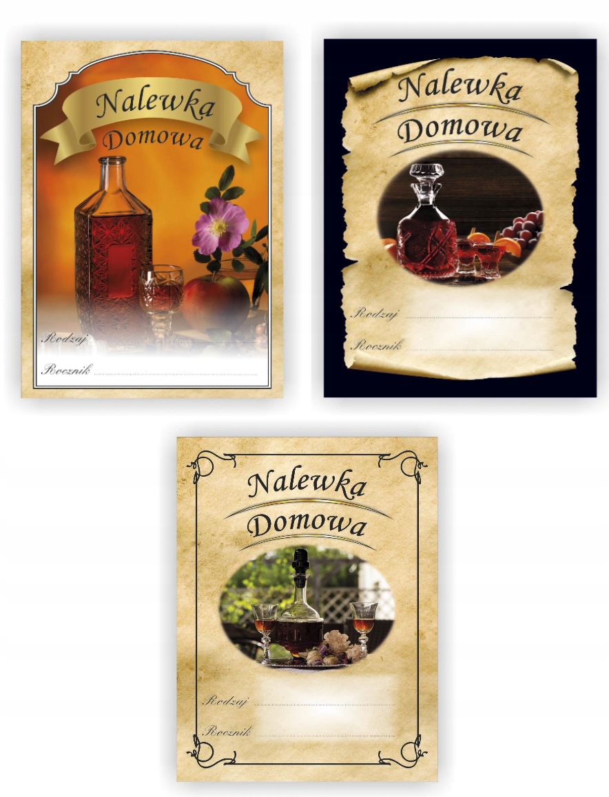 

10x Etykieta Naklejka Nalewka Nalewki Domowe