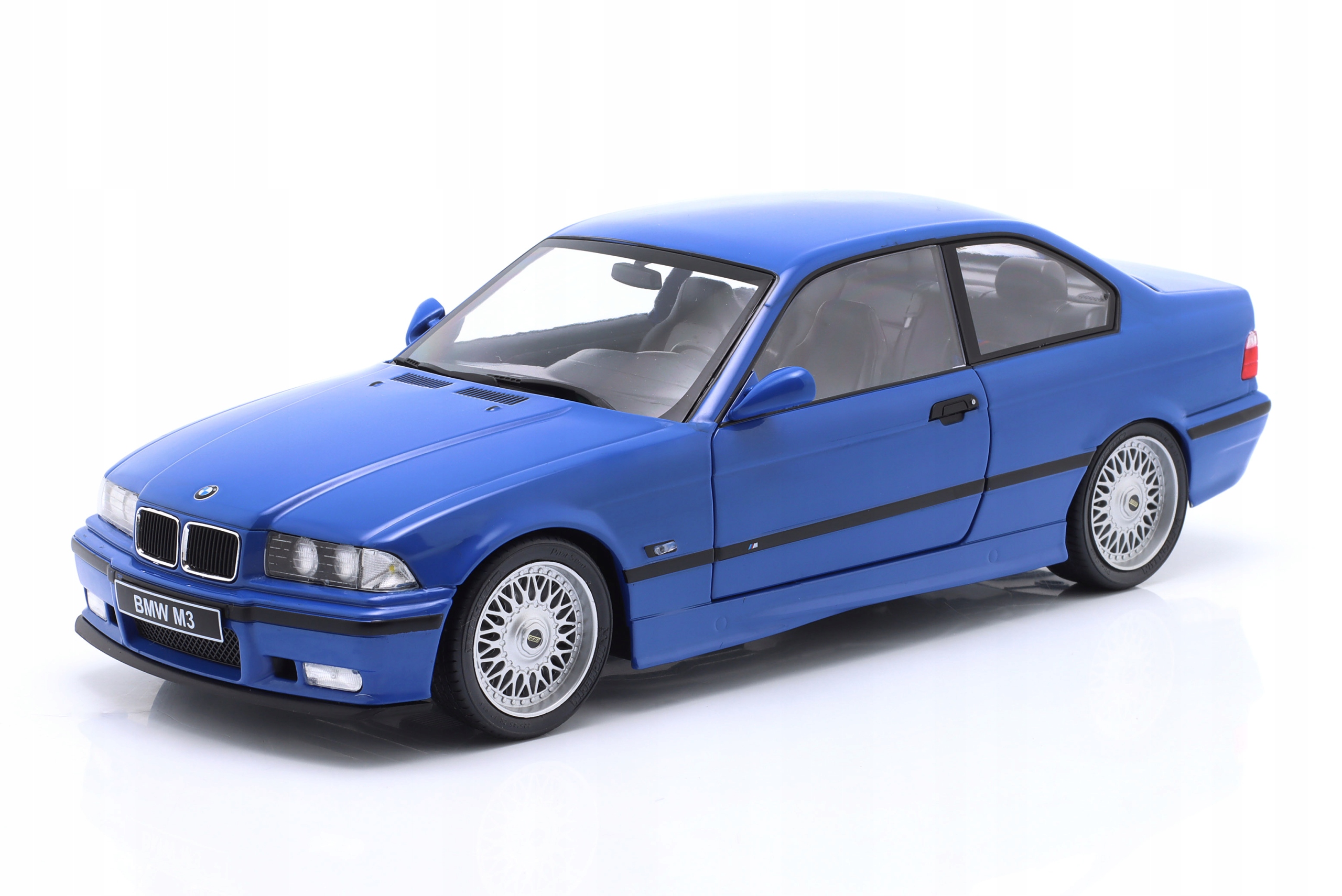 Bmw E36 M3 Coupe 1996 Santorin Blue Solido 1:18 Model Auta S1803912
