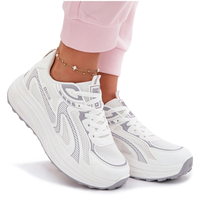 Sportovní Boty Tenisky Big Star TT274325 Hi-poly Systém Bílé 39