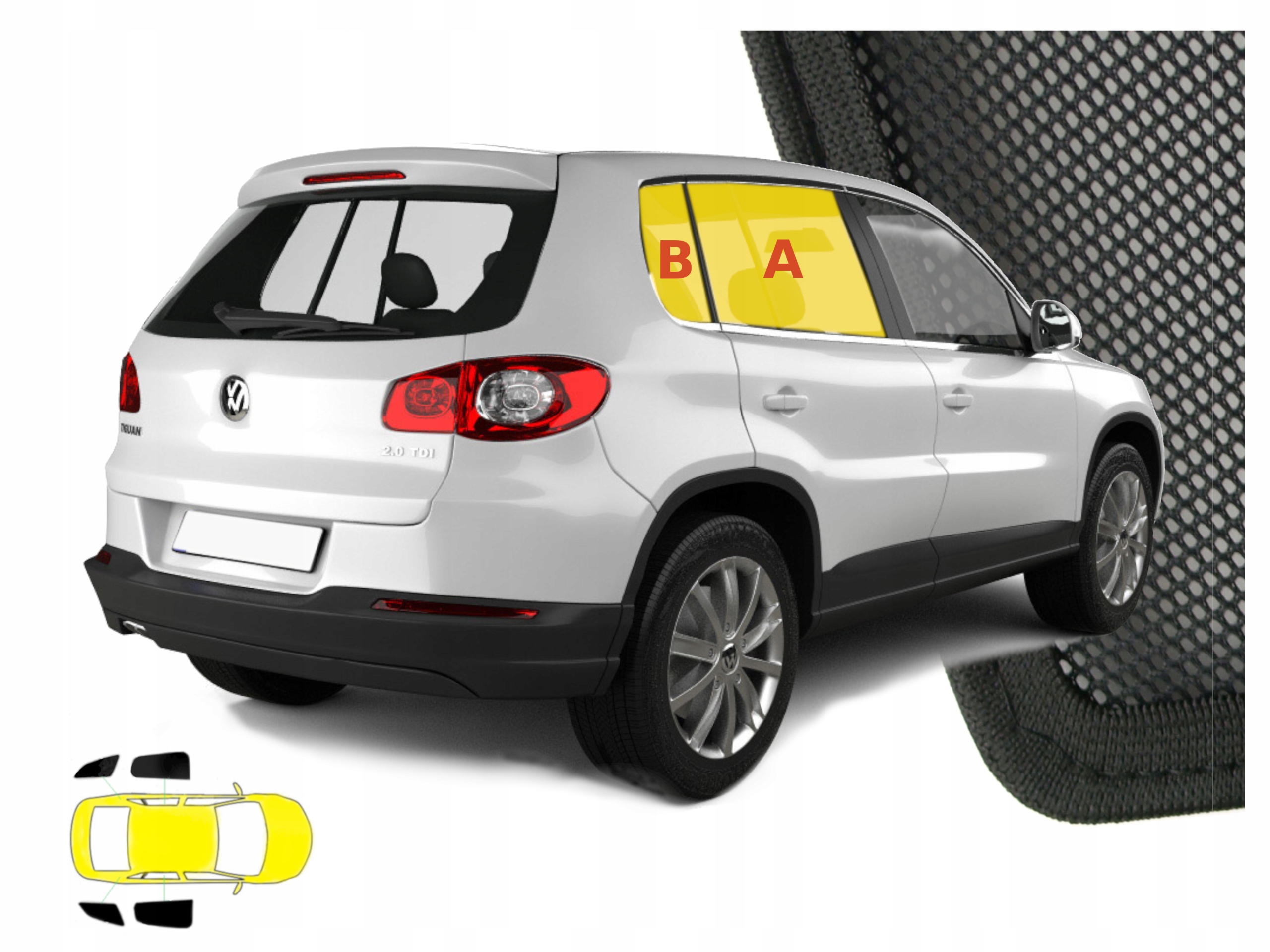 Sluneční clony pro Vw Tiguan I 1