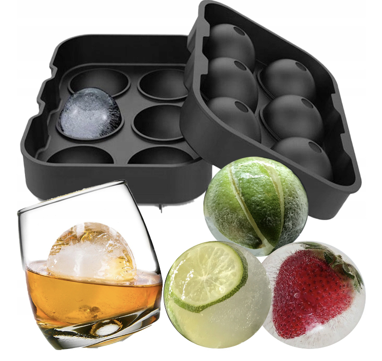 

Forma Silikonowa Do Lodu na 6 kulek lodowych