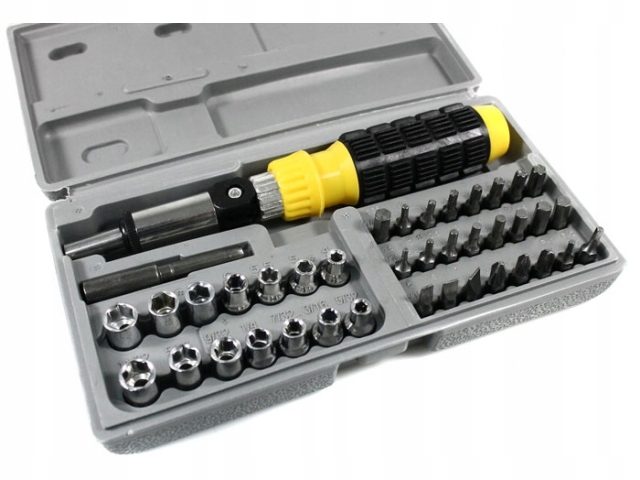 

Klucze zestaw kluczy 41 el nasadowe bity torx imbu