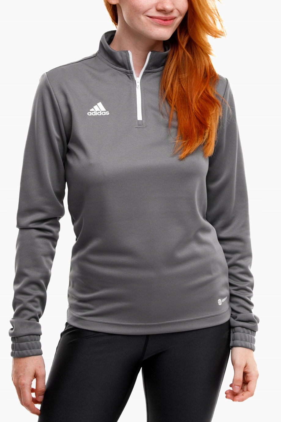 Mikina adidas Entrada 22 Sportovní Tréninková Roztahovací zip 1/4 S