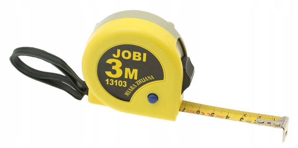 

Jobi Miara Miarka Zwijana Taśma Metrówka 3m x 19mm