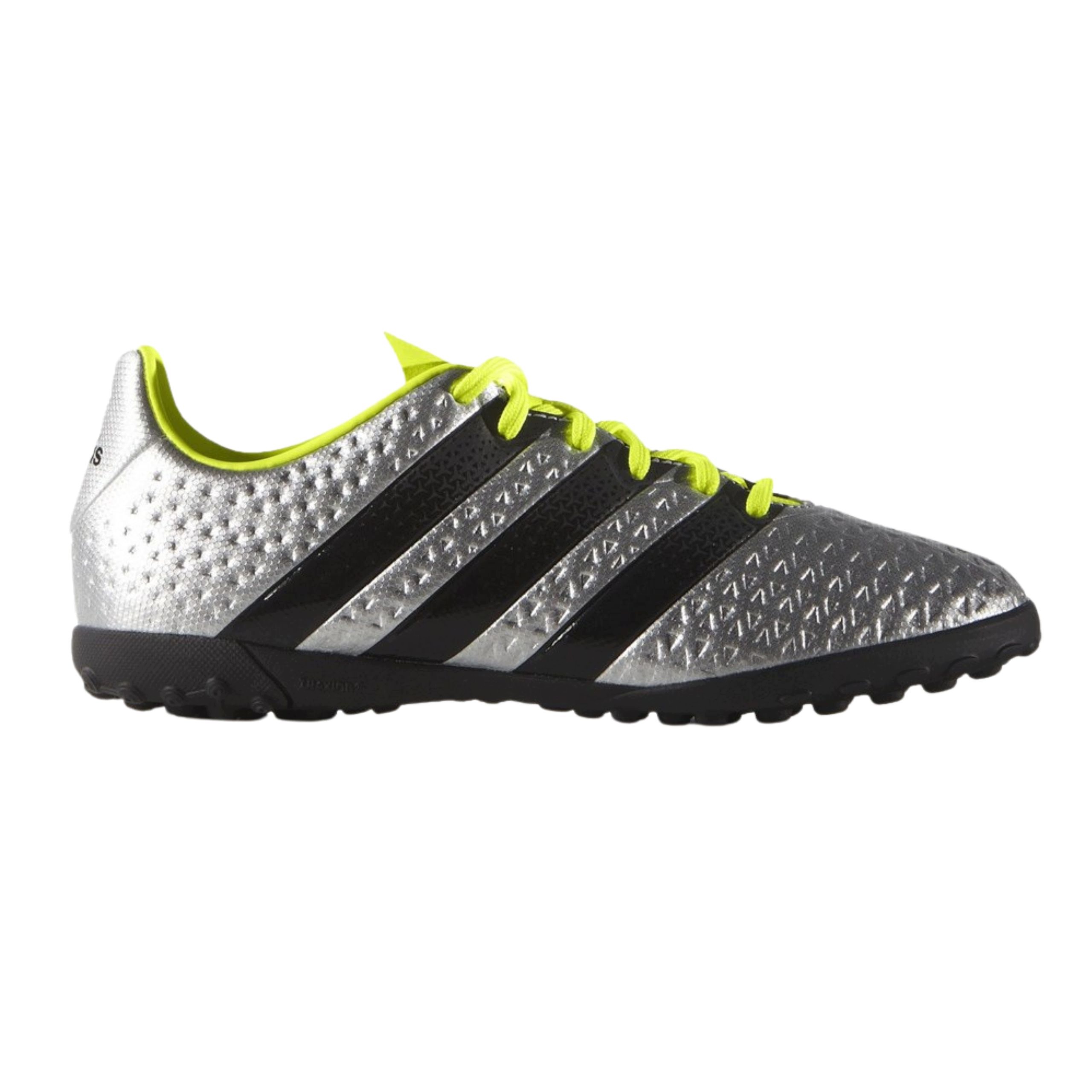 Młodzieżowe buty piłkarskie turfy srebrne Adidas Ace 16.4 Tf 37 1/3
