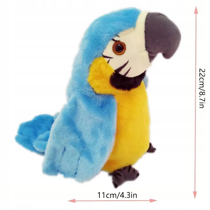 INTERAKTYWNA GADAJĄCA PAPUGA TAŃCZY PRZEDRZEŹNIACZ POWTARZA + BATERIE Rodzaj pluszaki interaktywne