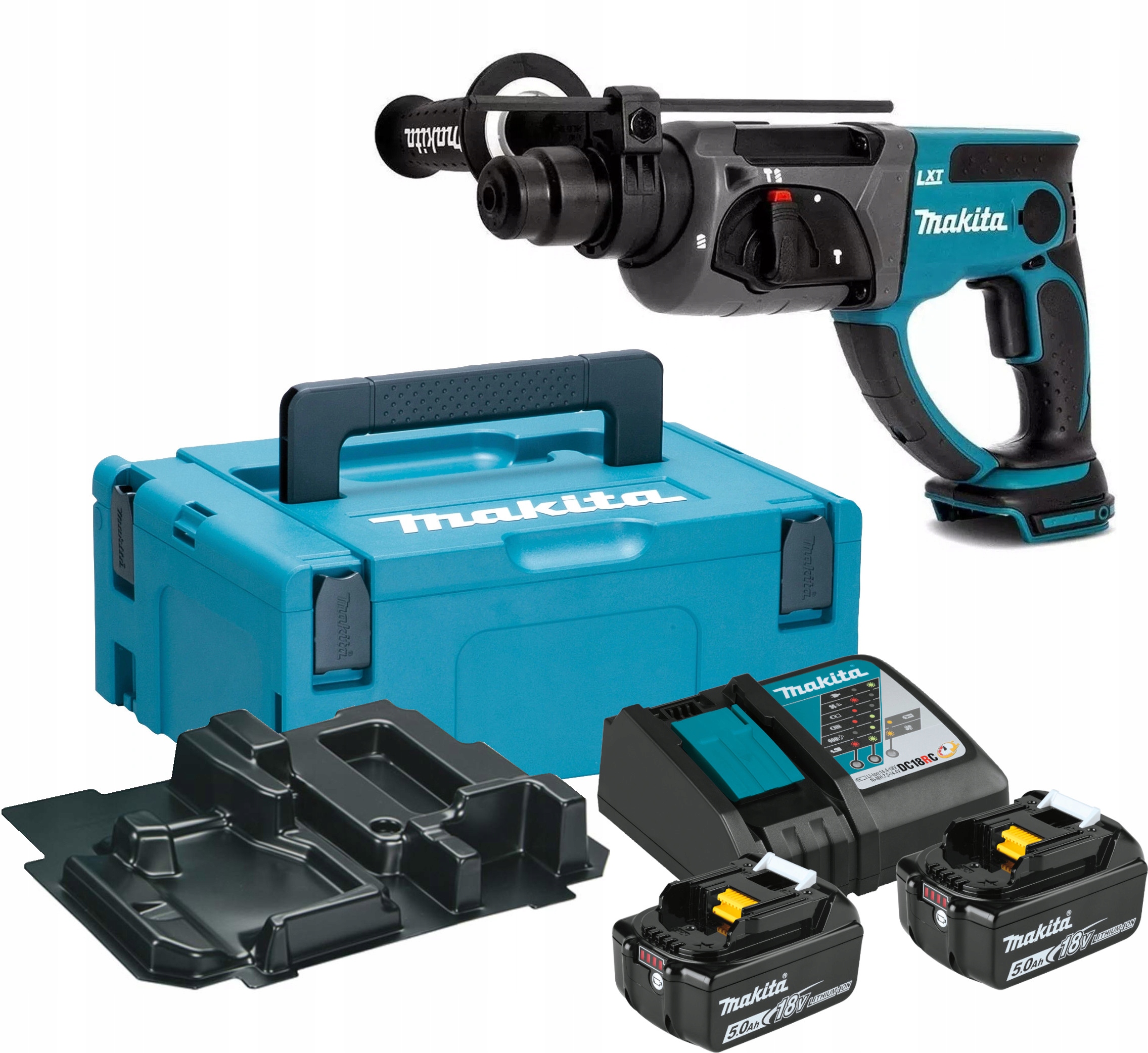 

Makita DHR202Z Aku Młotowiertarka Walizka 2x5.0ah