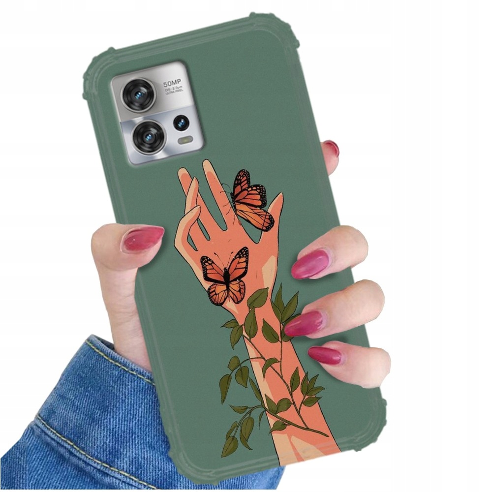 Pouzdro Shock Pro Motorola Edge S30 Pro Motýli Vzory