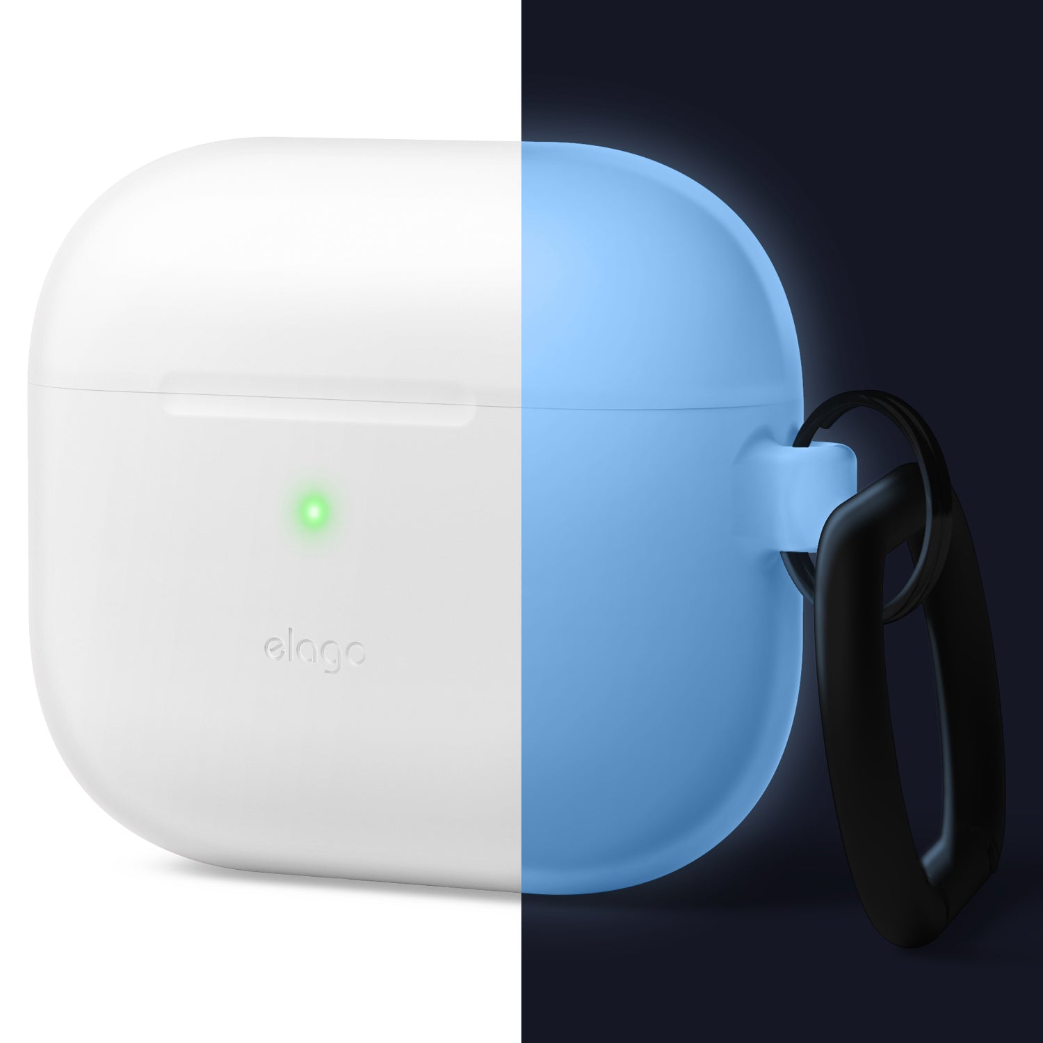 ELAGO Case Etui Silikonowe z karabińczykiem do AirPods 3