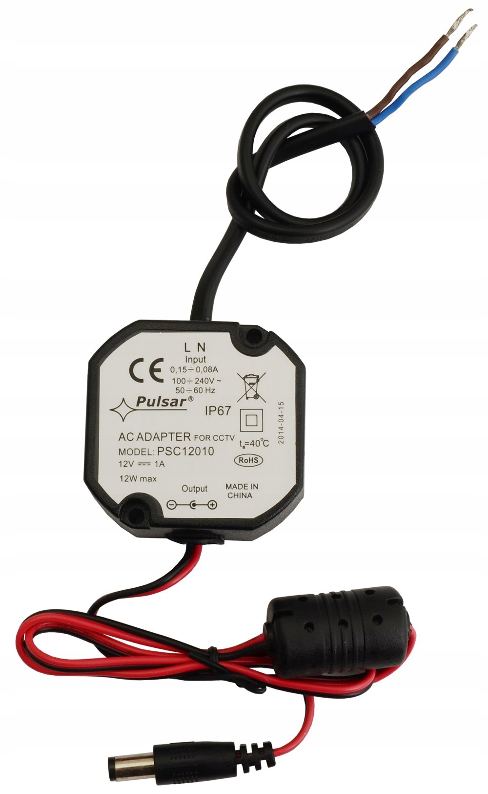 ZASILACZ 1A HERMETYCZNY 12V IP67 WYSOKA SPRAWNOŚĆ Marka Pulsar