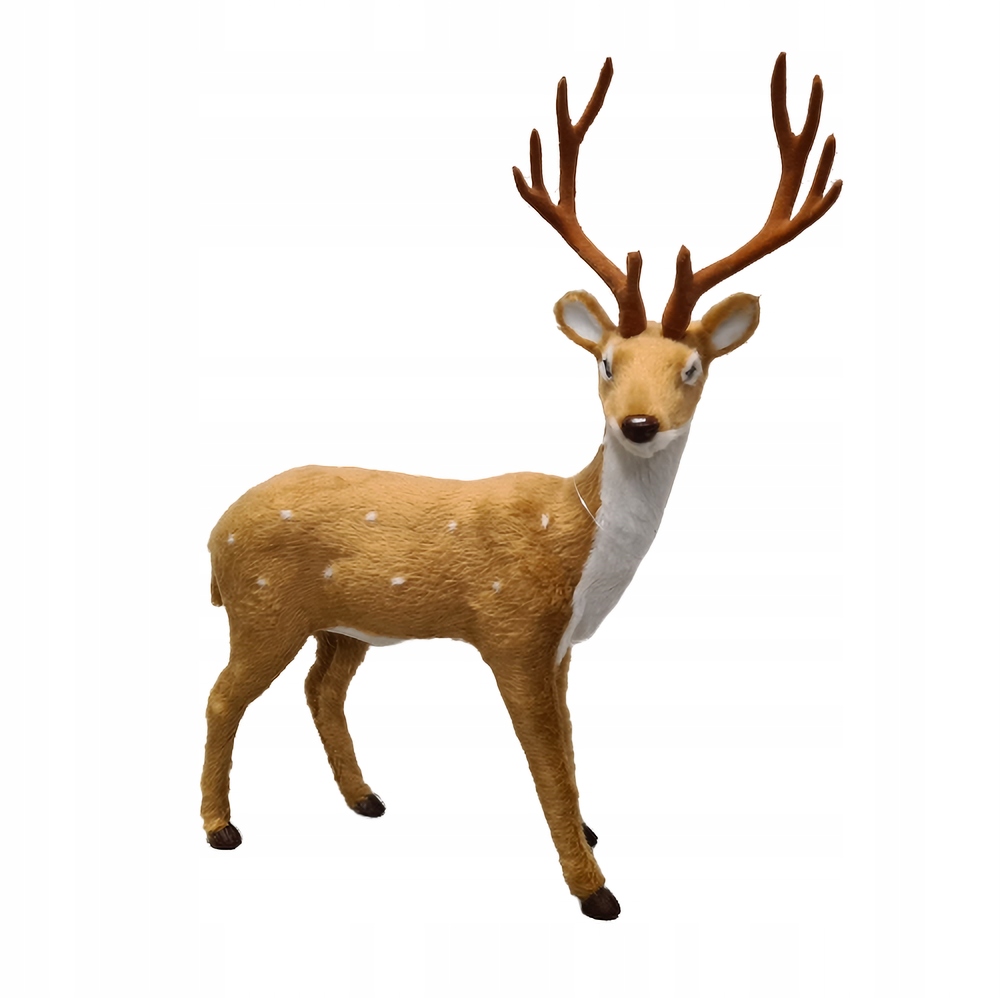 

Figurka Jeleń Renifer świąteczna futerko 38 cm
