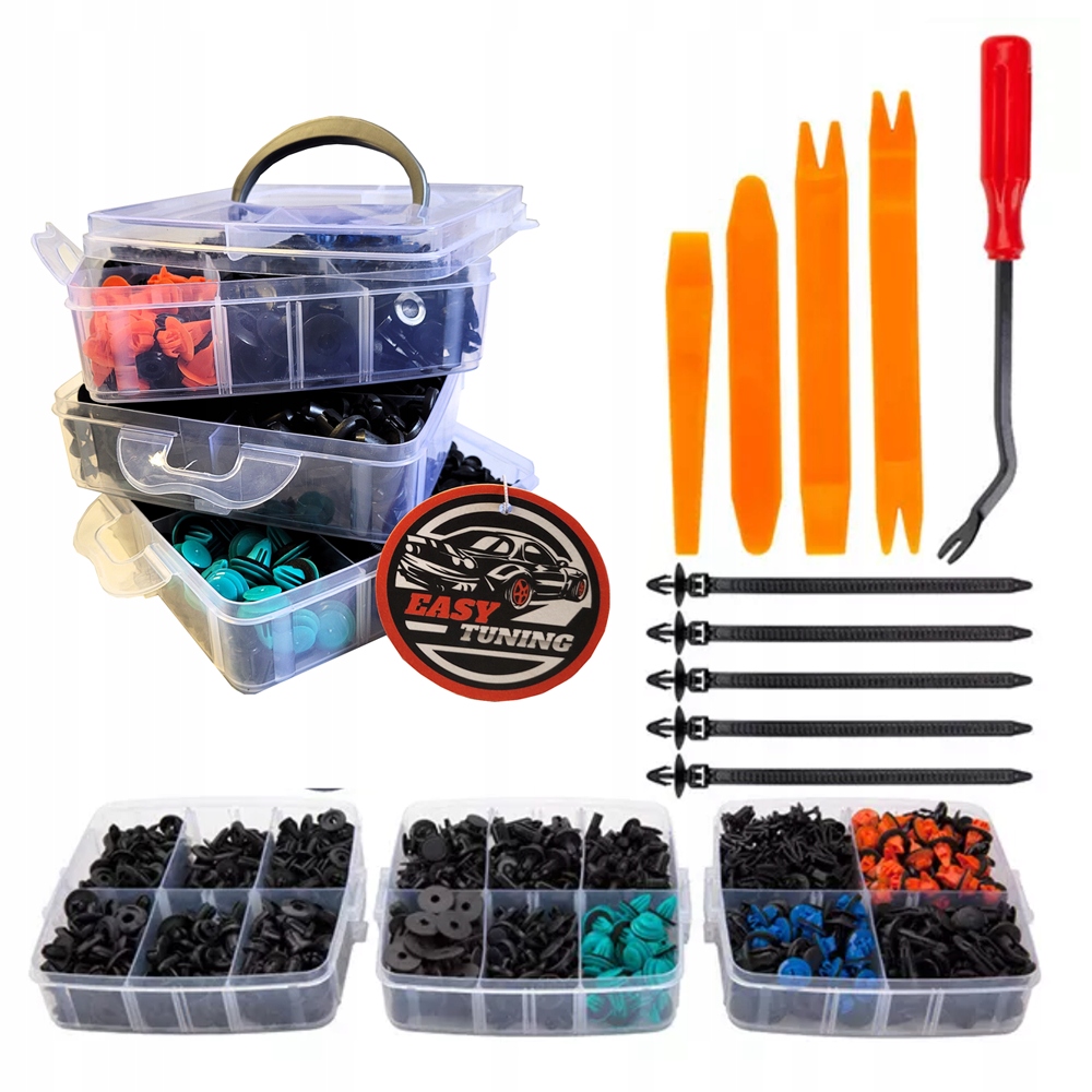 SPINKI SAMOCHODOWE ZESTAW SPINEK SAMOCHODOWYCH DO TAPICERKI 635 + ŚCIĄGACZE