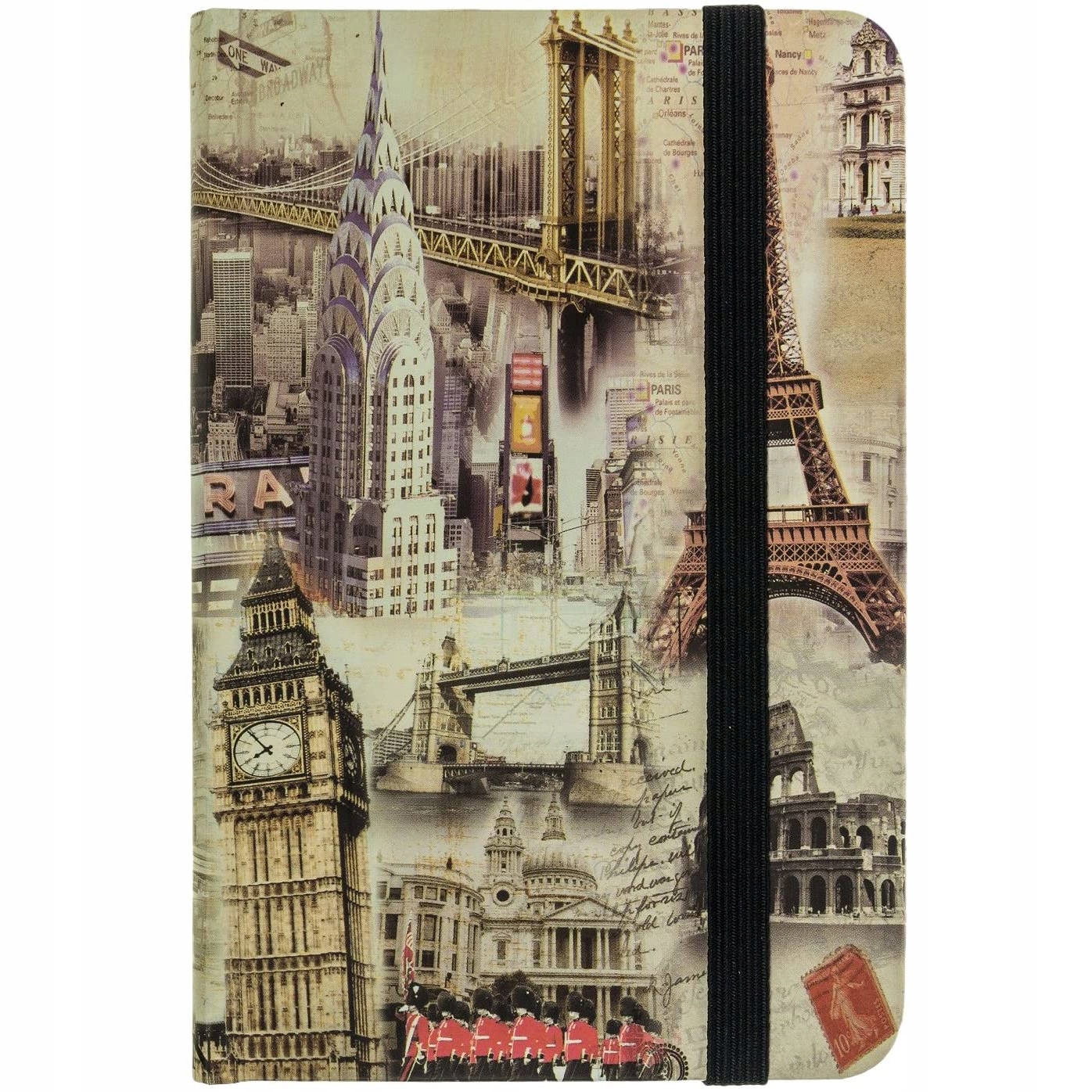 

Notatnik Notes Z Zakładką Miasta Świata 93x140MM