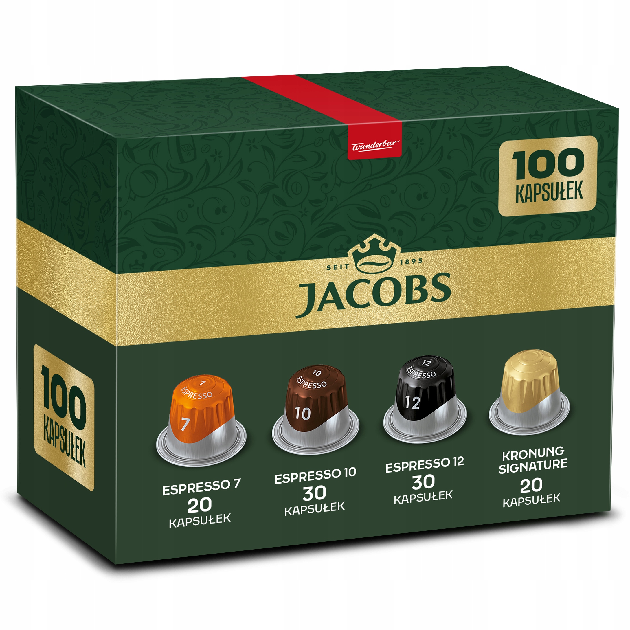 Kapsułki Jacobs do Nespresso Espresso 7,10,12, Kronung, 100 kaw