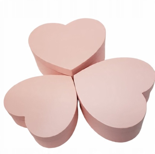 

Flower box pudełko 3w1 serca różowe