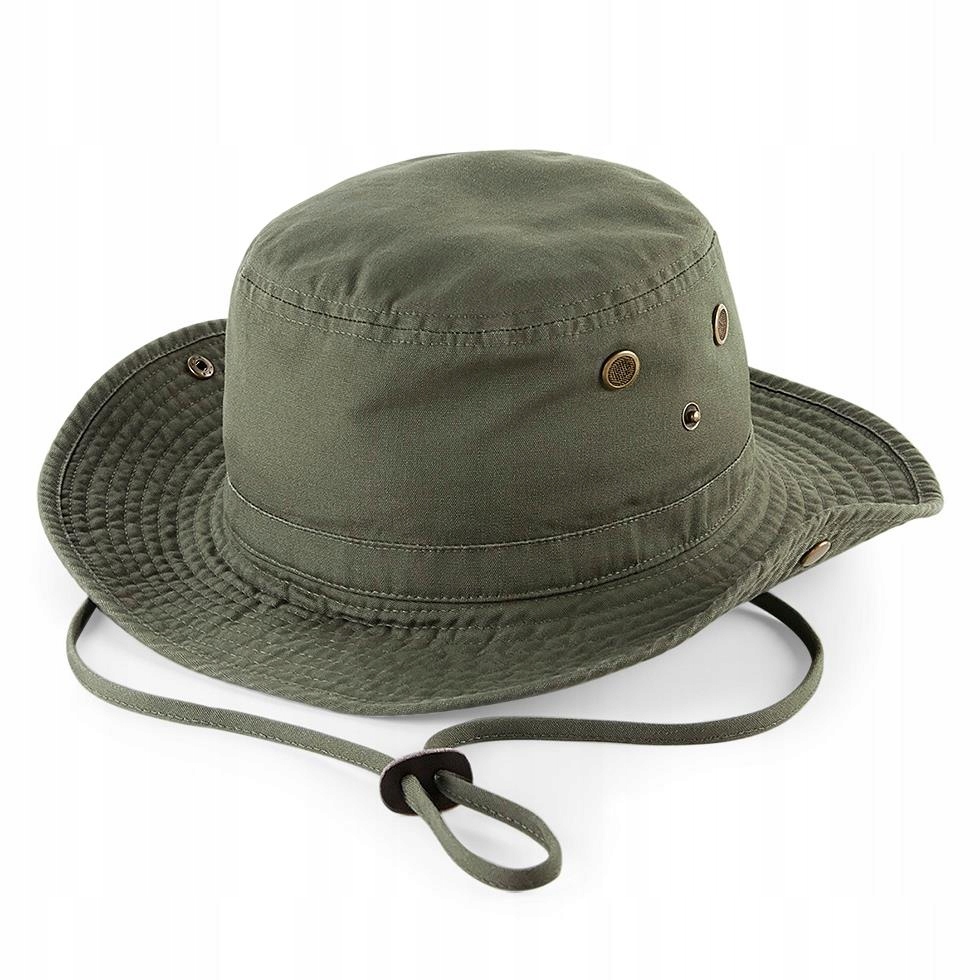 BAWEŁNIANY KAPELUSZ WĘDKARSKI WOJSKOWY FILTR UV