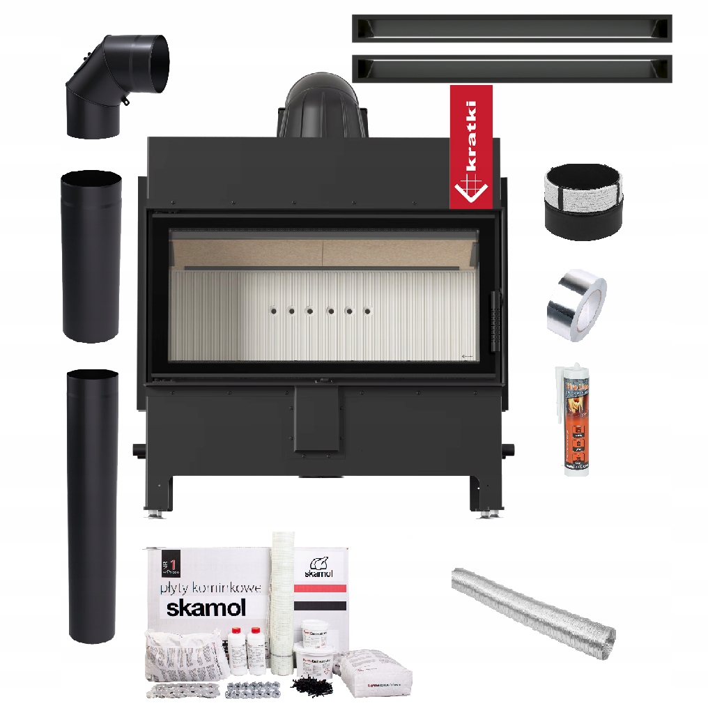 Krbová Vložka Lucy 16 kW Ocelová Vzduchová Ekoprojektová Sada