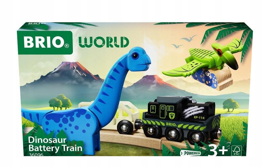BRIO DINO POCIĄG NA BATERIE (FIGURKA)