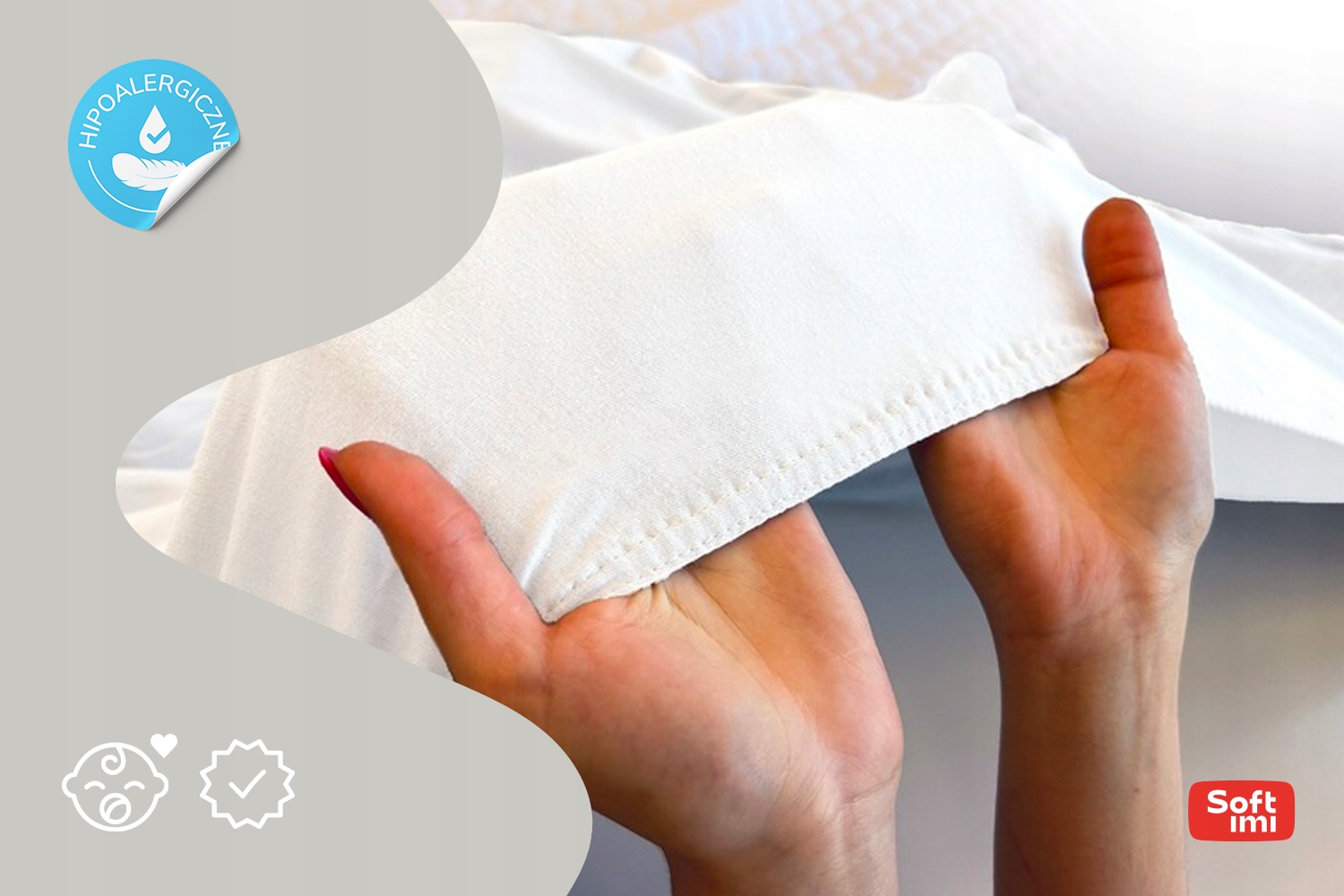 PRZEŚCIERADŁO Z GUMKĄ GRUBE 90X200 100% BAWEŁNA Marka Softimi