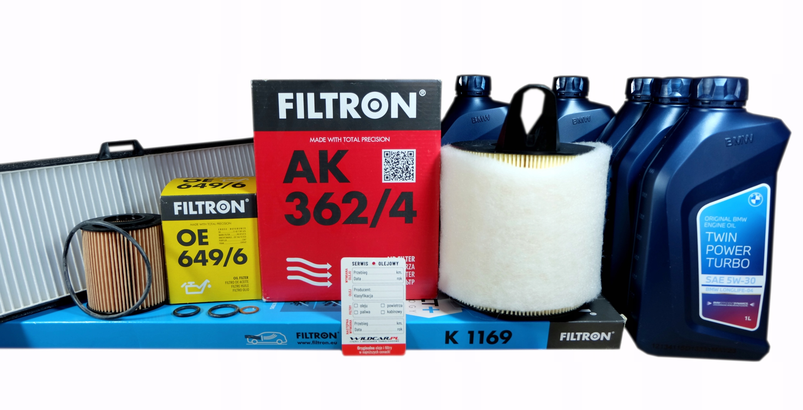 3 x Filter Olej Bmw X1 E84 sDrive 18 a 136 150KM
