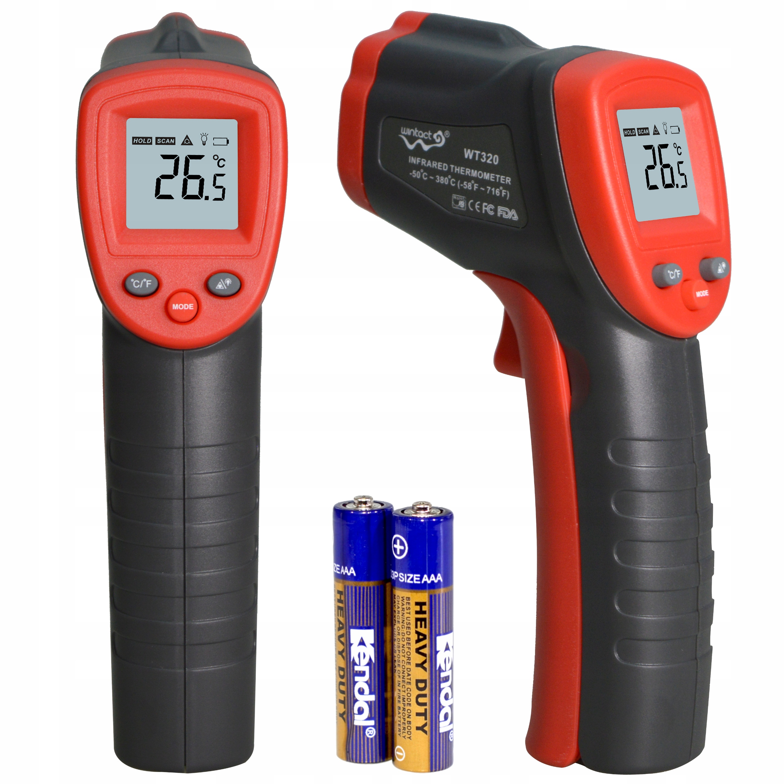

Pirometr termometr laserowy bezdotykowy -50 +380°C