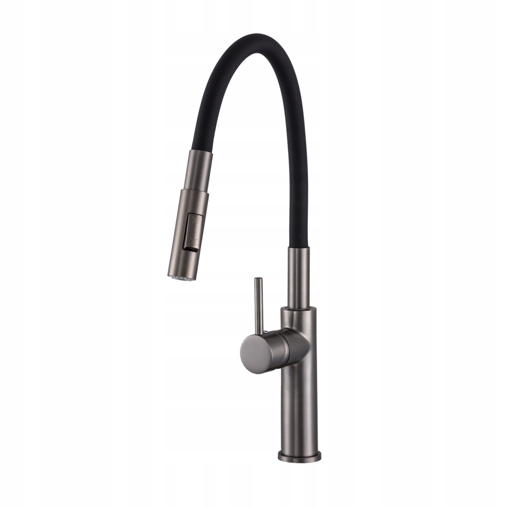 Full New Gun Grey Kuchyňská Baterie S ohebným Výtokem Gamma