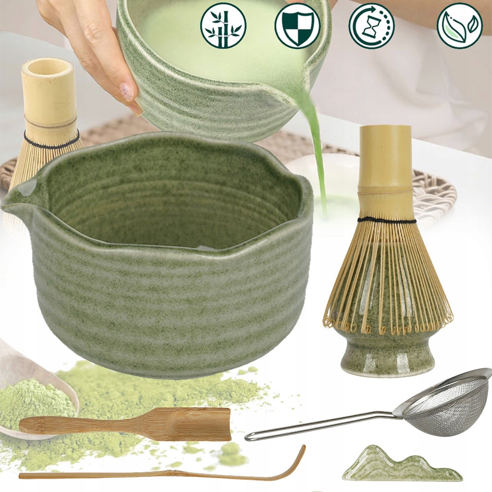 Zestaw Do Herbaty Matcha, Zestaw Mioteł Matcha, Z Trzepaczką Do Matchy 7W1