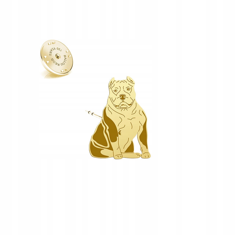 Odznak American Bully 925 Dárek Žena Šperky Dedikace Bonus