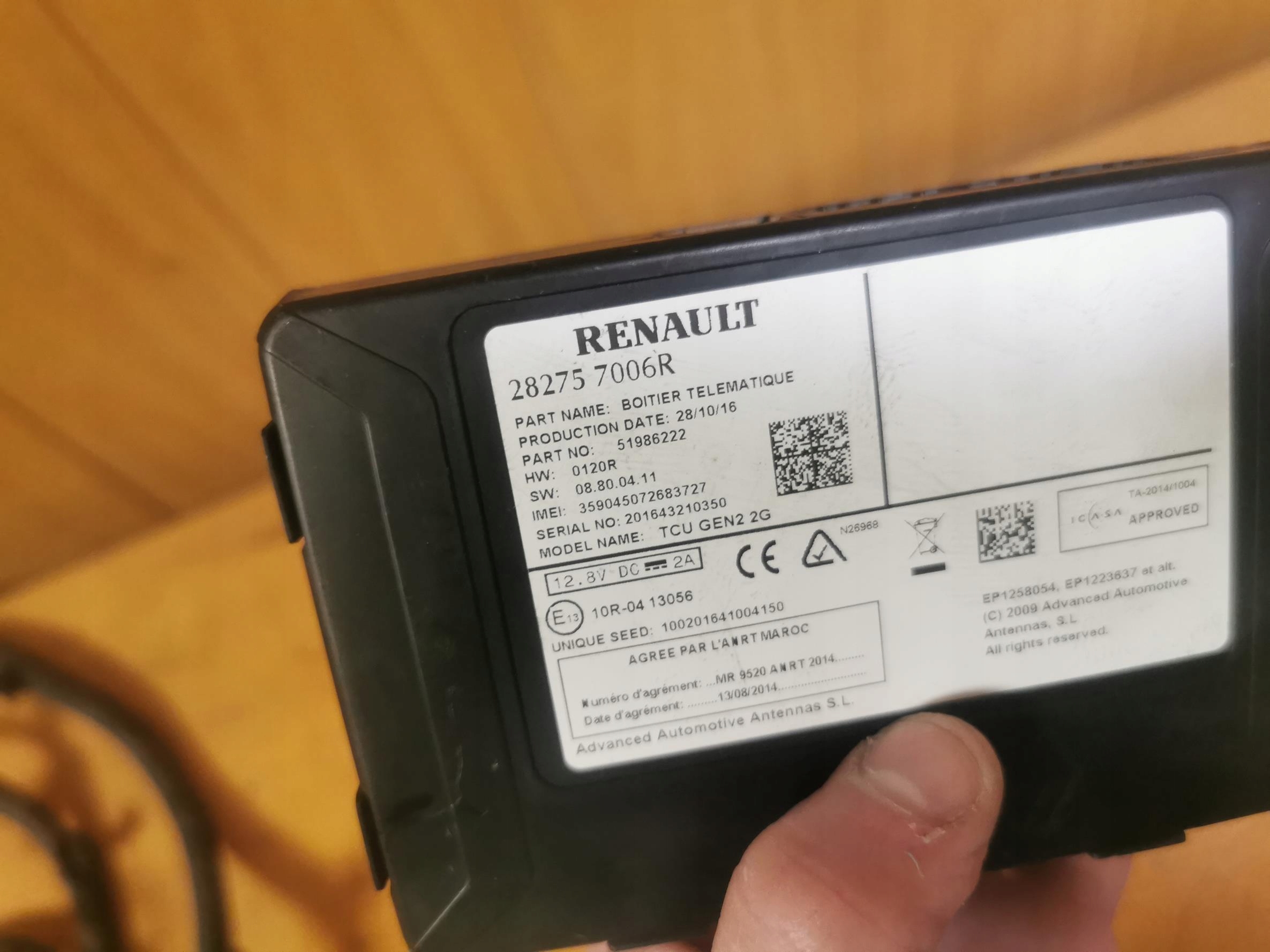 control unit module navigation devices RENAULT MEGANE IV 282757006R 16-24
