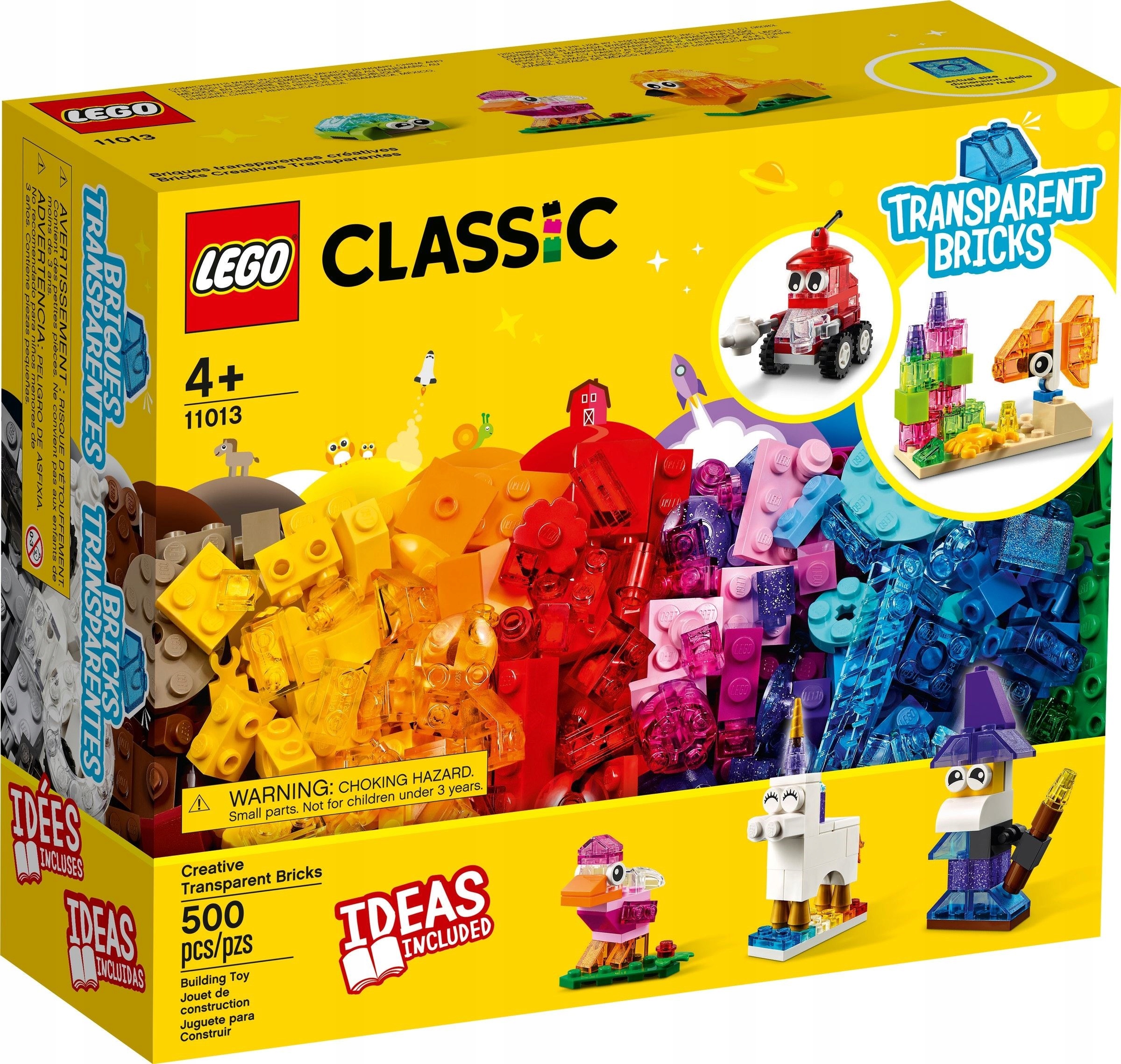 

Lego 11013 Classic Kreatywne Przezroczyste Klocki