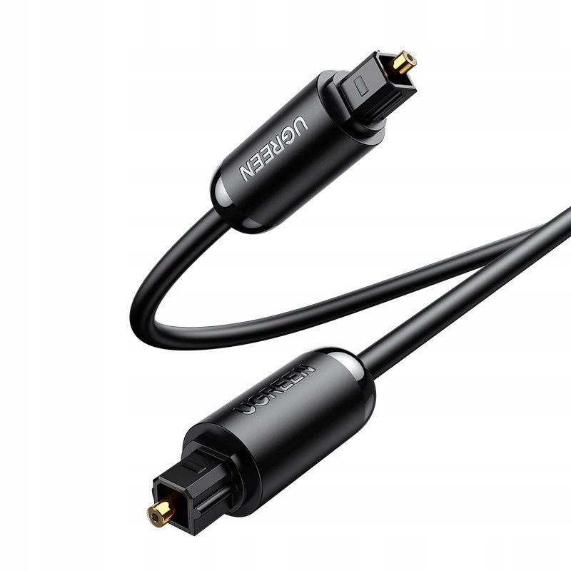 Kabel przewód optyczny audio cyfrowy światłowód Toslink Spdif 1.5m szary