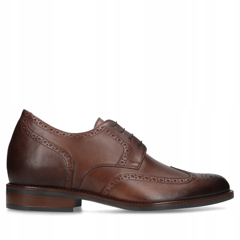 

Brązowe, podwyższające buty męskie Bruce derby -40