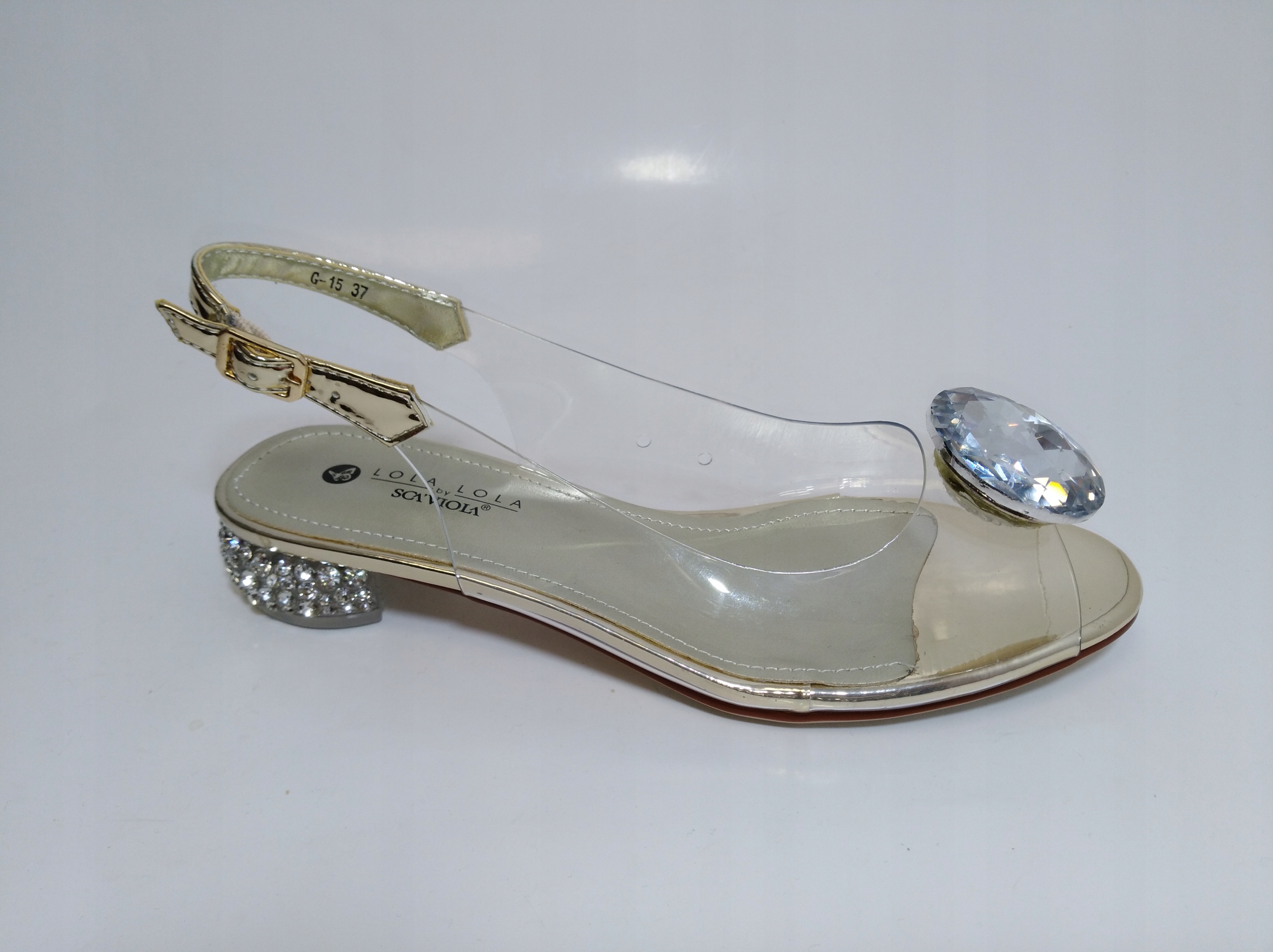 Scaviola Silikonové sandály G-15 zlaté vel. 37