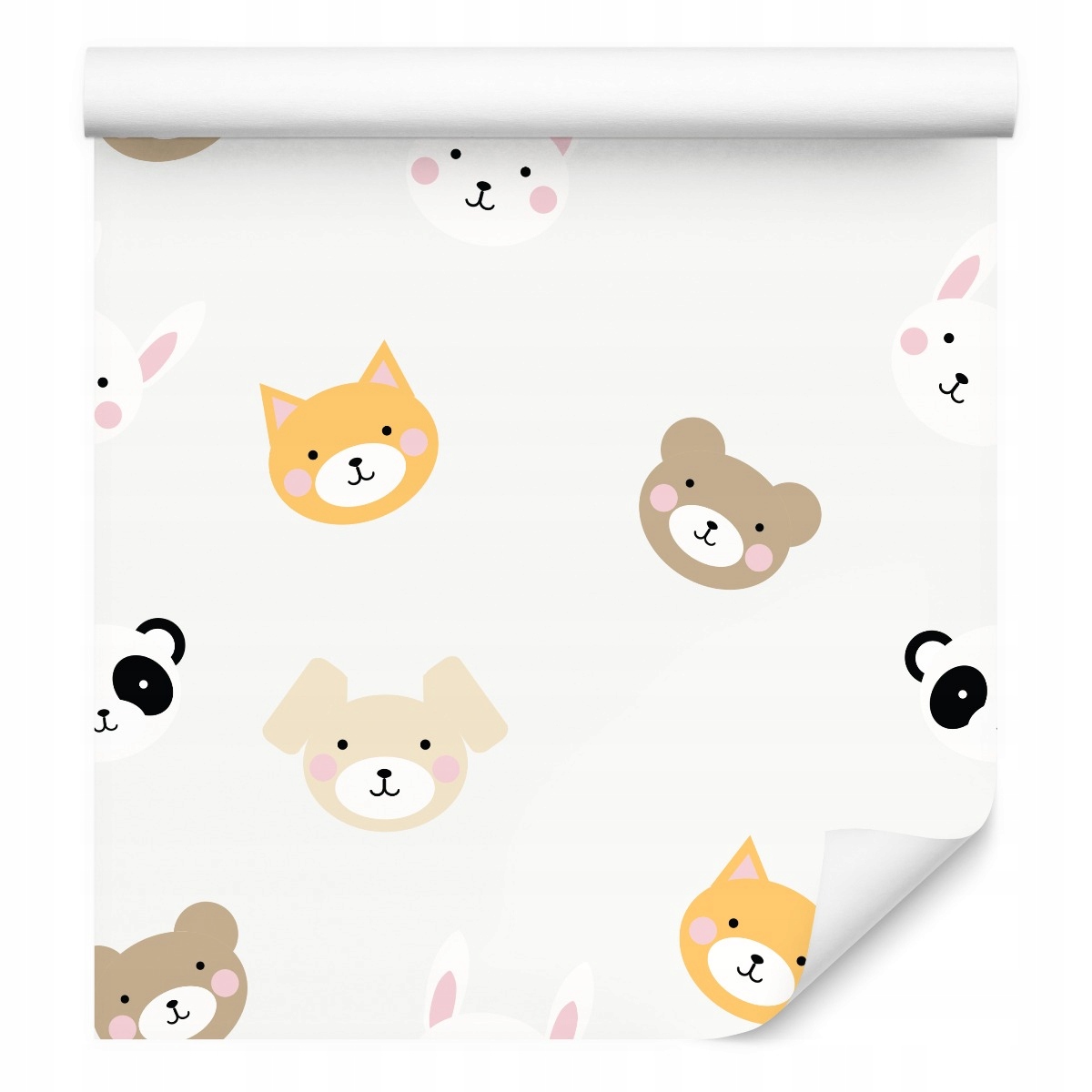 Tapeta do dětského pokoje zvířátka, medvídci, kočky