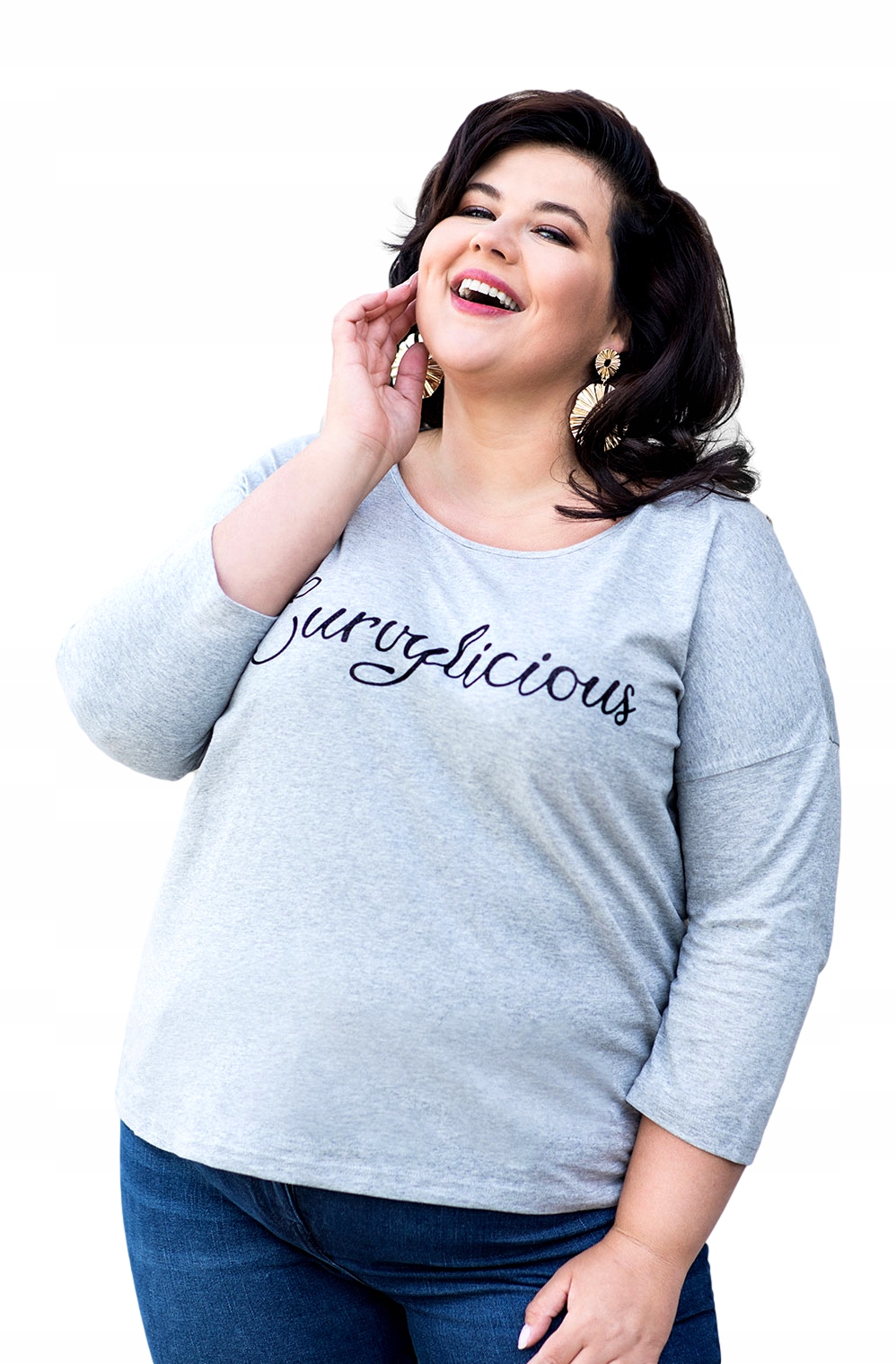 

Bluzka koszulka damska Plus Size Curvy *50 *5XL