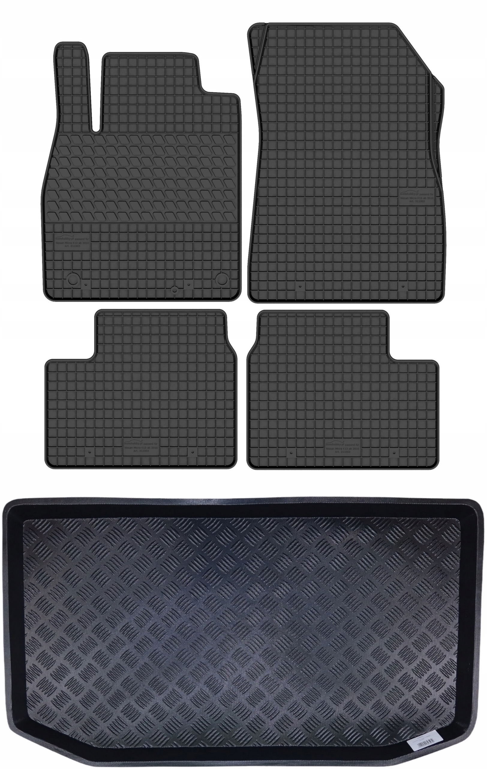 Koberce nosič pro: Nissan Micra K13 2010-2016 hatchback