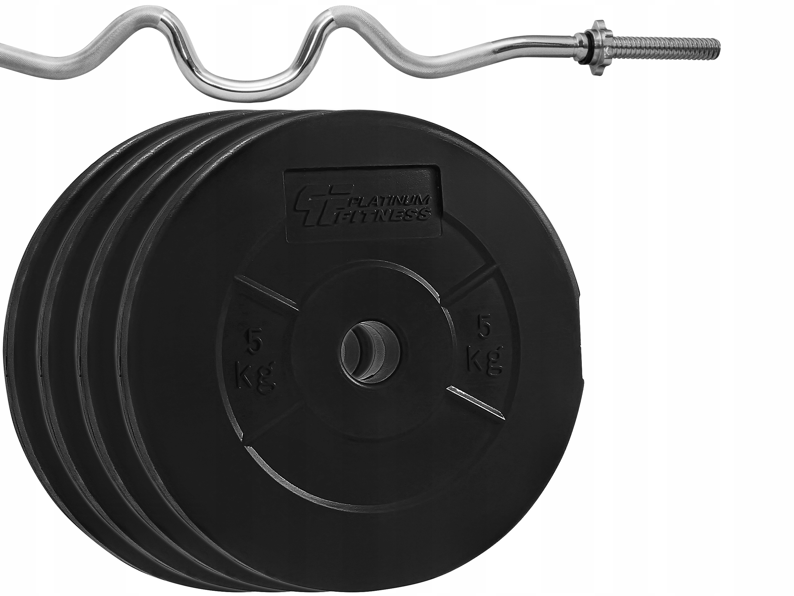 

Zestaw Obciążenie 26kg (4X5KG) + Gryf Łamany