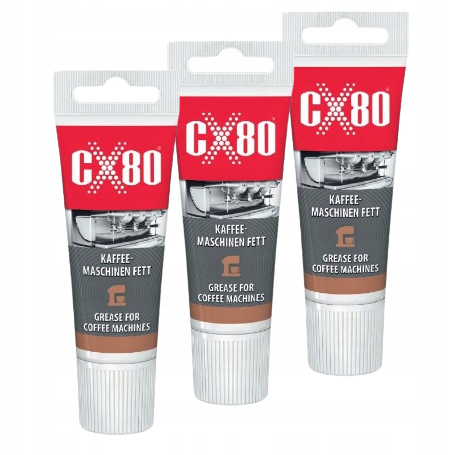 CX80 Smar spożywczy bezbarwny do konserwacji ekspresu do kawy 3x40g