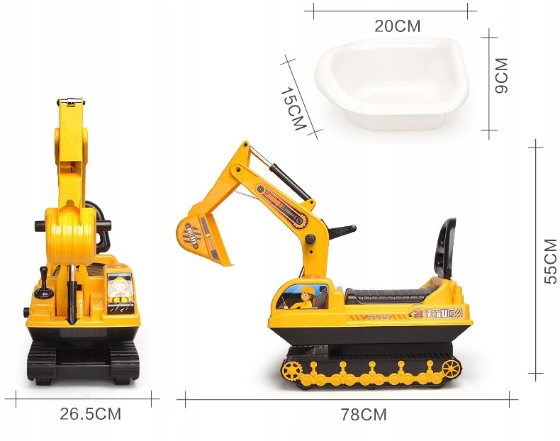 JEŹDZIK ŁADOWARKA KOPARKA RUCHOME ELEMENTY 0989 EAN (GTIN) 5908266370989