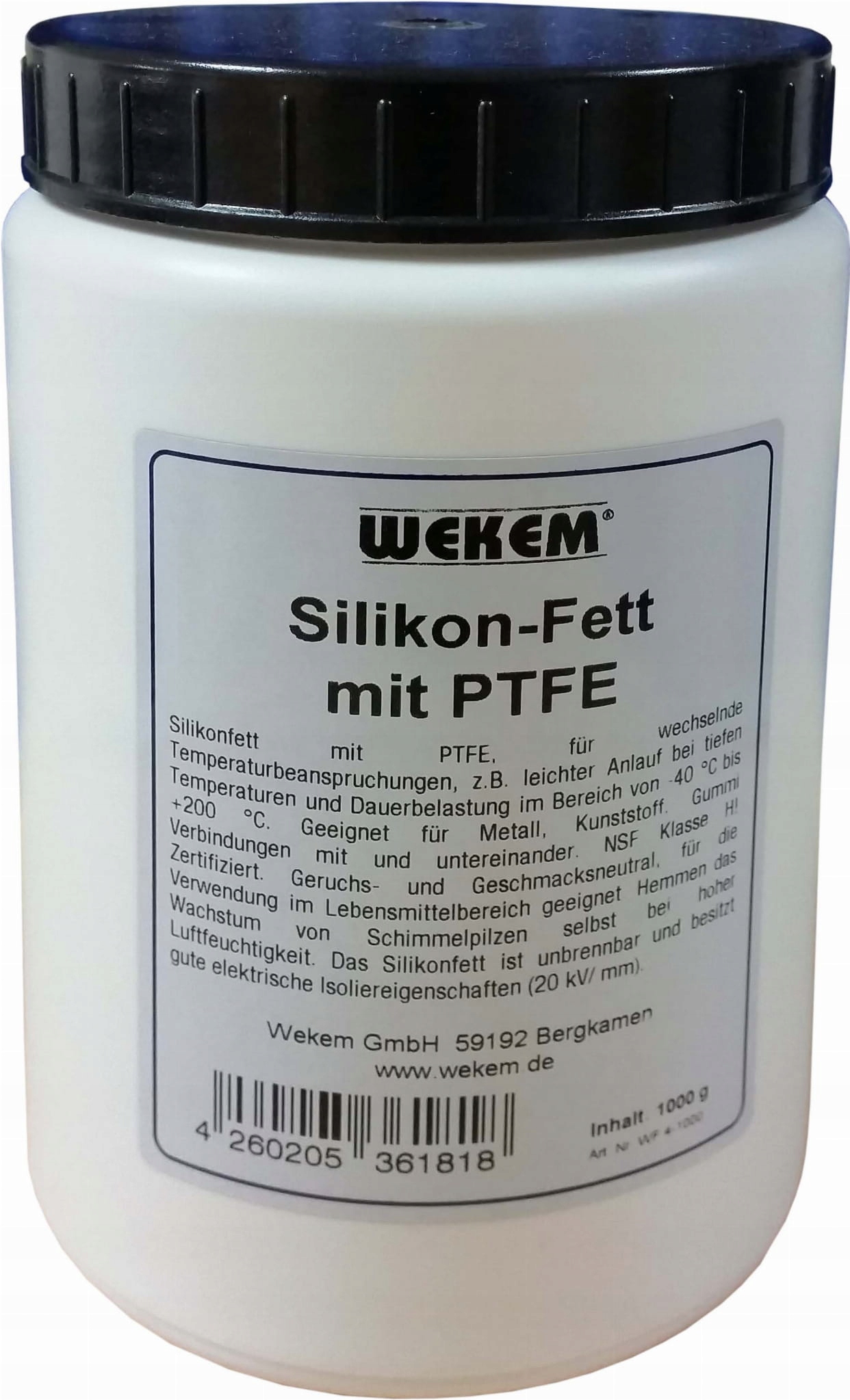 Силиконовая смазка из ПТФЭ 1000 г