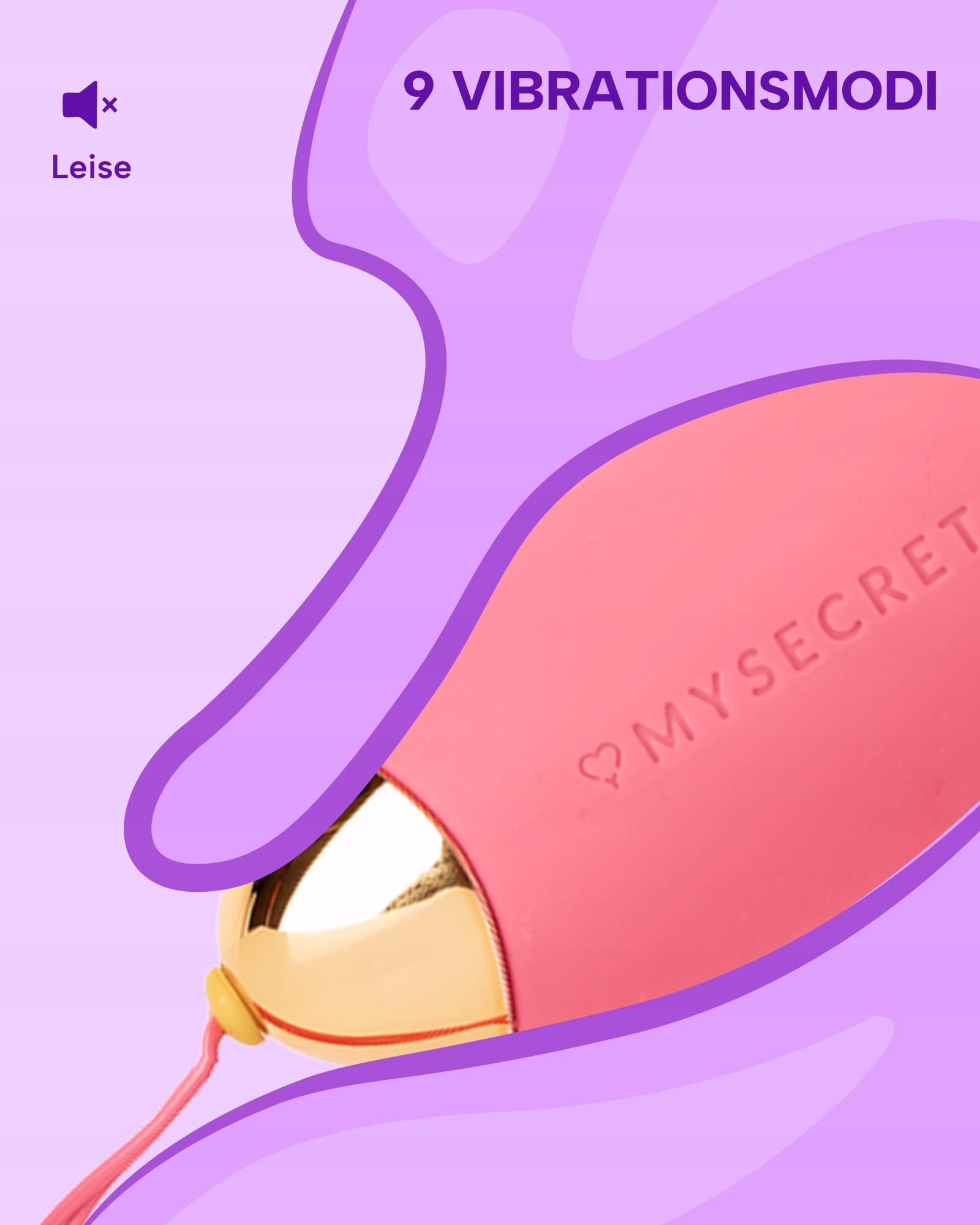 Wibrator MYSECRETCASE 9 Trybów Kulki Gejszy Wodoodporny — miniatura 2