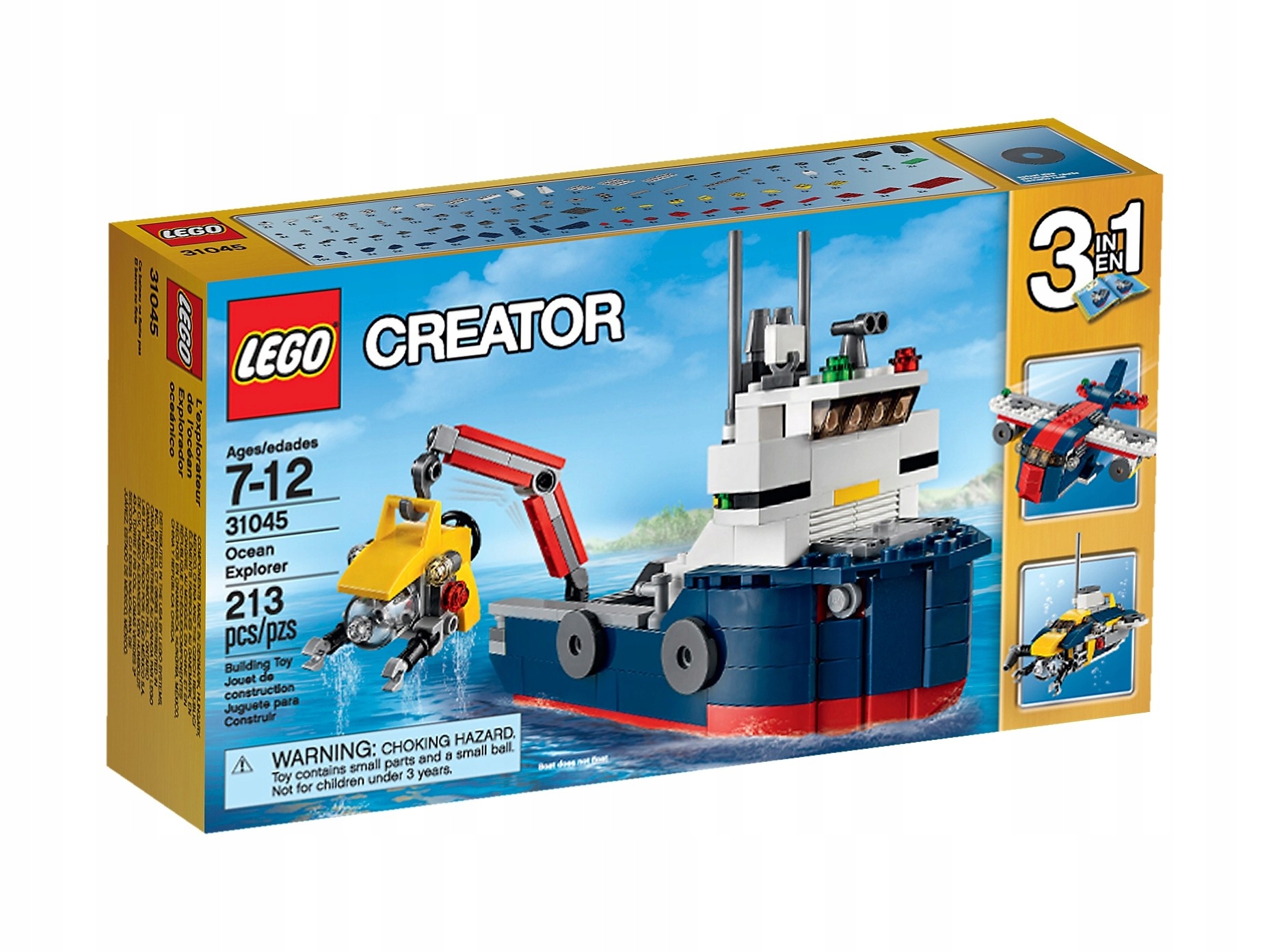 Lego Creator 31045 Výzkumník oceánů Nové